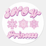 Snow-princess-on-Dark Stickers