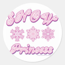 Snow-princess-on-Dark Stickers