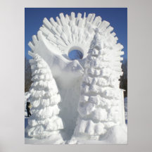Snow Raven Poster