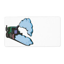 Snow Removal 2 Custom Shipping Labels