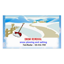 Snow Removal Business Cards