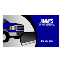 Snow Removal Business Cards