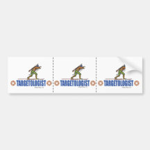 Snow Skiing Biathlon Bumper Sticker
