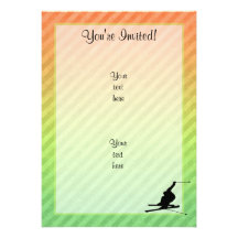 Snow Skiing Personalized Invite