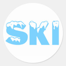 Snow Skiing Stickers
