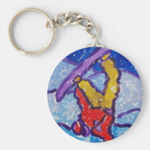 Snow Sports by Piliero Key Chain