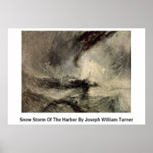 Snow Storm Of The Harbour By Joseph William Turner Print