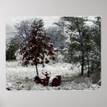 Snow Tractor Posters