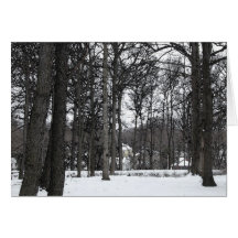 Snow Trees Christmas card
