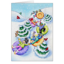 Snow Tubing Card
