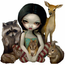 Snow White And Her Animal Friends Photo Sculpture