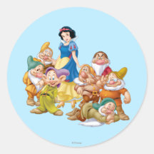 Snow White and the Seven Dwarfs 2 Round Sticker