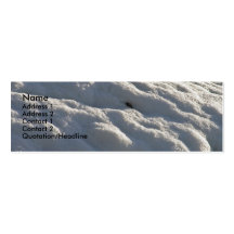 snow white winter skinny card business card templates