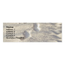 snow winter skinny business card