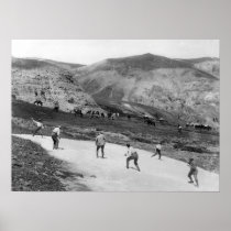 Snowball Fight - US Geological Survey Field Party Posters