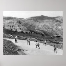 Snowball Fight - US Geological Survey Field Party Posters