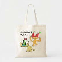 SNOWBALL TAG! TOTE BAG