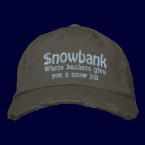 Snowbank embroidered hats