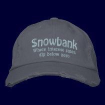 Snowbank embroidered hats