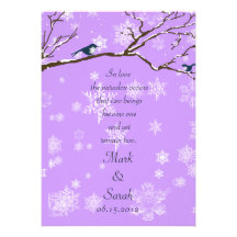 Snowbirds 2 Lavander Invitation
