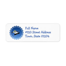 Snowboard Big Air Return Address Label