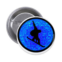 Snowboard Bluesy Stylers Button