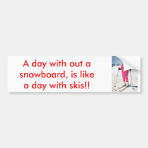 snowboard bumper stickers
