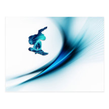 Snowboard Design Postcard
