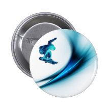 Snowboard Design Round Button