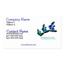 Snowboard Jump Business Card