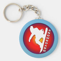 Snowboard Key Chain