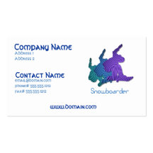 Snowboard Logo Business Card