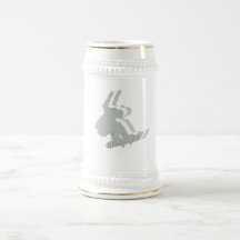 Snowboard Logo Design Beer Stein Mug