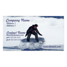 Snowboard Ollie Business Card