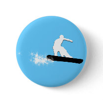 snowboard. powder trail. pinback buttons