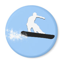 snowboard. simple. refrigerator magnets