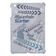 Snowboard Splash iPad Mini Covers