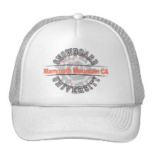 Snowboard University - Mammoth Mounain CA Mesh Hats