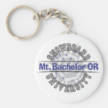 Snowboard University - Mt. Bachelor OR Key Chains