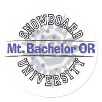 Snowboard University - Mt. Bachelor OR Sticker