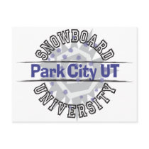 Snowboard University - Park City UT Postcard