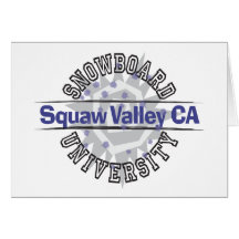 Snowboard University - Squaw Valley CA Card