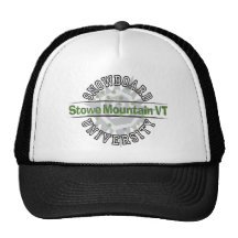 Snowboard University - Stowe Mountain VT Mesh Hats
