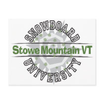 Snowboard University - Stowe Mountain VT Post Card