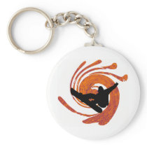 Snowboard zone of key chain