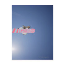 Snowboarder Flying Through the Air Postcard