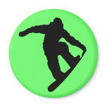 Snowboarder magnets