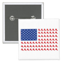 Snowboarder-Patriotic-Flag Buttons