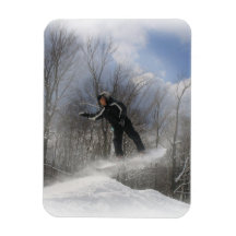 Snowboarding 360 Premium Magnet