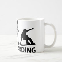 Snowboarding Evolution Coffee Mug
